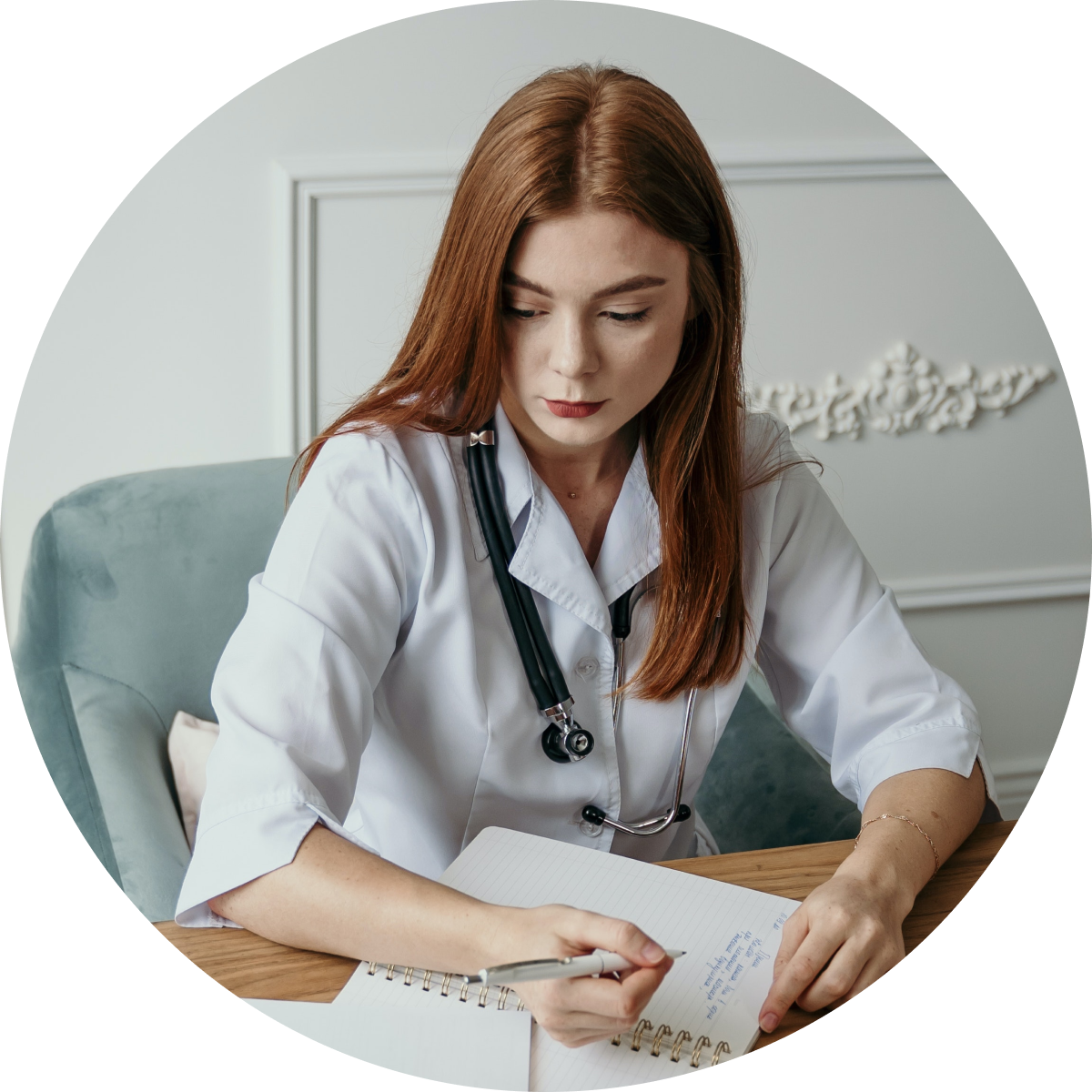 The girl doctor writes